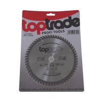 TOPTRADE saw blade, for wood, SK blades, 60 teeth, 180 x 2.2 x 20/16 mm (1)