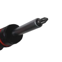 TOPTRADE ratchet screwdriver, with bits, set of 13 pcs (8)