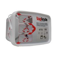 TOPTRADE leveling clip, retaining clip, thickness 2 mm, leveling height 3 - 12 mm / 600 pc