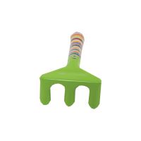 TOPTRADE children garden tool 3pcs/set, shovel, spade, rake, green metal head, 3 pcs (9)