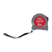TOPTRADE tape measure, "MŮJ METR", single brake, 19 mm x 5 m