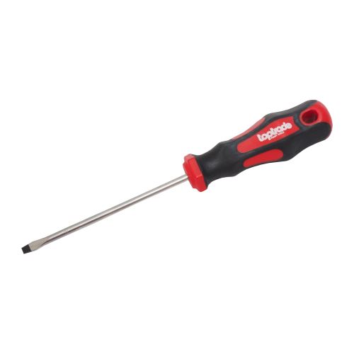TOPTRADE screwdriver flat, magnetic, S2, 8 x 175 mm