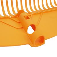 TOPTRADE garden rake, "Multiclick", plastic, without handle, 23 teeth, 49 x 25 cm (2)