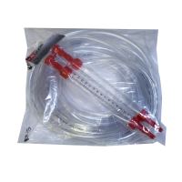 leveling hose, PVC transparent, set 2 pics, plastic pipe, 15 m