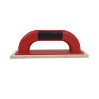 TOPTRADE ABS trowel, white felt, slatted, PROFESSIONAL, 220 x 65 x 8 mm (2)