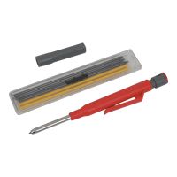 TOPTRADE carpentry pencil, mechanical, marker, 2.8 mm x 150 mm, set 6 pcs (6)