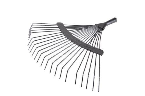TOPTRADE leaf rake, Swedish, steel, with bushing, 22 wires