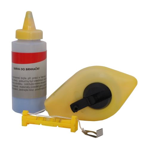 TOPTRADE chalk liner, plastic, spare powder, vial, set, 30 m