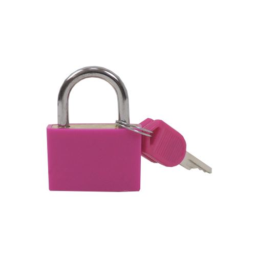 TOPTRADE padlock, pink, 30 mm