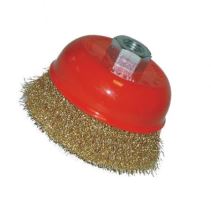 TOPTRADE steel cup brush, M14, O 100 mm