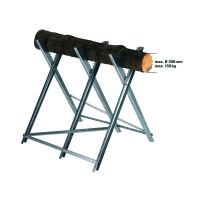 TOPTRADE saw horse, galvanized, max load capacity 150kg, for wood cutting (2)