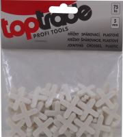 TOPTRADE plastic crosses, jointing, 5 mm / 75 pcs