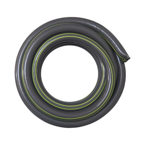 TOPTRADE garden hose, grey-green, opaque, 3/4", 15 m, profi