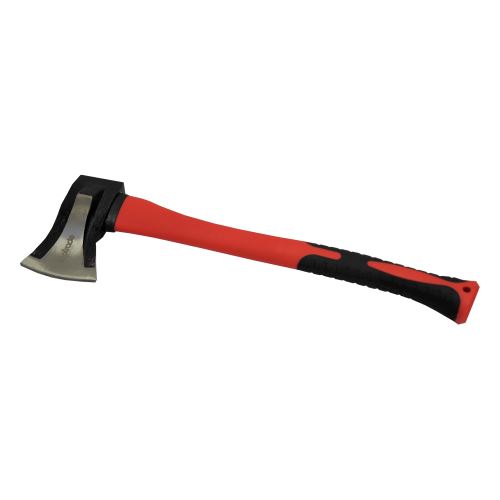 TOPTRADE splitting axe, with wedge, fiberglass handle, 1000g