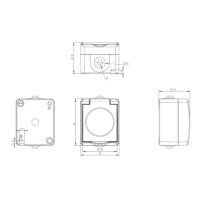 wet socket, IP54 , gray (5)