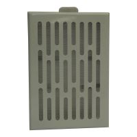 ventilation grid,metal,white,square,mesh,225x155/210x140mm,outlet 200x130mm