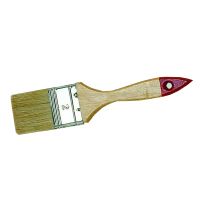 painting brush,thin,wooden handle,width 2 1/2&quot;,hobby