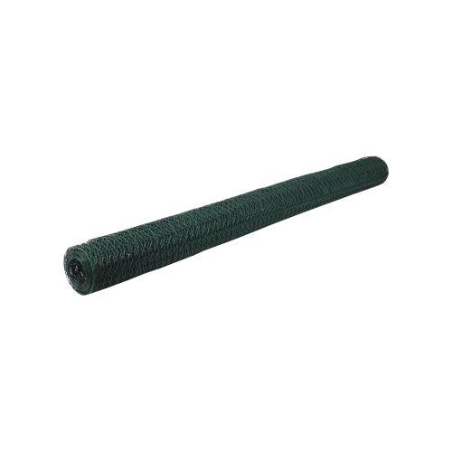TOPTRADE rabbit mesh, plastic coated, green, 20/0.9 mm, 500 mm/25 m