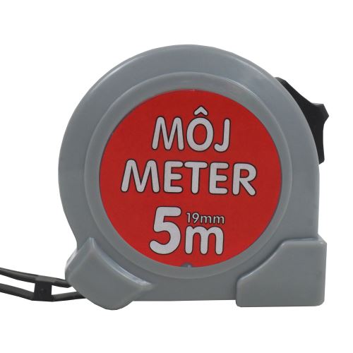 TOPTRADE tape measure, „MOJ METER“, single brake, 19 mm x 5 m (1)
