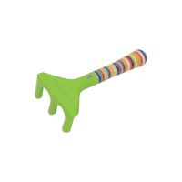 TOPTRADE children garden tool 3pcs/set, shovel, spade, rake, green metal head, 3 pcs (8)