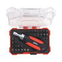 TOPTRADE ratchet screwdriver, with bits, set of 29 pcs (3)