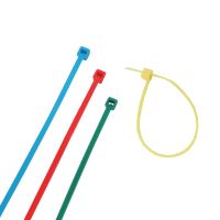 TOPTRADE plastic tie, colour, tightening, lock, 100 pcs, 100x2,5mm