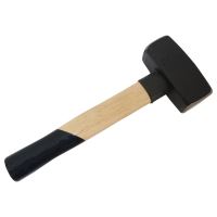 TOPTRADE double-sided hammer mallet, wooden handle, 2000g