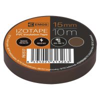 electrical insulating tape, brown, 15 mm x 10 m