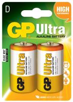 batteries GP Ultra Alkaline, LR20,mono D,blister 2 pcs, 1,5 V