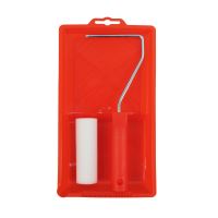 TOPTRADE painting set, TopRoll Mini, with roller and tray, 3 pcs, 100 mm