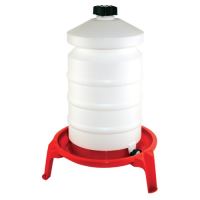 plastic barrel drinker, on a base, for poultry, 20,0 L