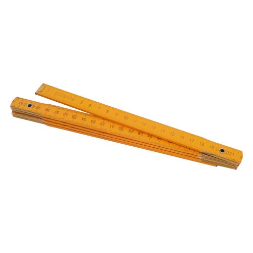 TOPTRADE folding meter,wooden,yellow ,1 m,standard