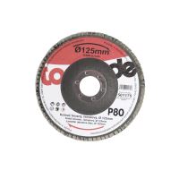 grinding wheel, lamellar, gran. 80, 125 x 22,2 x 2 mm, standard