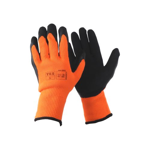 gloves YES Winter, with PU palm and knit, size 9 (5)