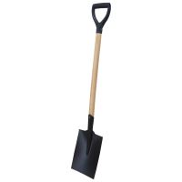 square spade, wooden  shaft, Y
