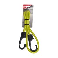 TOPTRADE PP coated rubber rope with plastic hook, 8mm x 80 - 150 cm, 20kg (1)