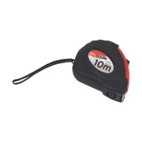 TOPTRADE tape measure,rubberised casing,magnet,25 mm x 10 m (4)