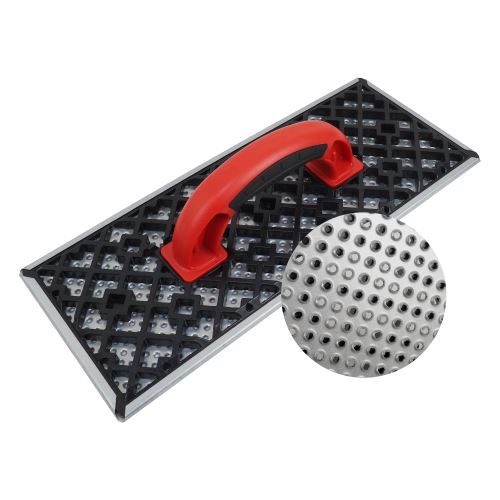 TOPTRADE grater on polystyrene, PROFESSIONAL, on perforated plastic ,380 x 160 mm