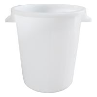 plastic barrel , white, 50 l