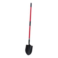 TOPTRADE  heart shovel, black, fiberglass shaft