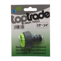 TOPTRADE adaptor, two-component, 1/2 "x 3/4" (1)
