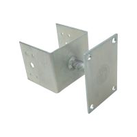 TOPTRADE anchor foot for screws, 100 x 90 mm, galvanized