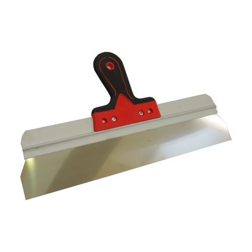 TOPTRADE stainless steel scraper, dural frame, 400 mm