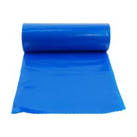 TOPTRADE recycling waste bag, blue, package 10 pcs, 40 µm, 120 l