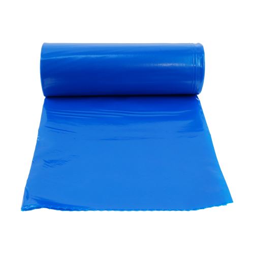 TOPTRADE recycling waste bag, blue, package 10 pcs, 40 µm, 120 l
