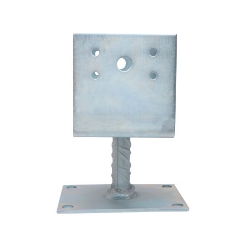 TOPTRADE anchor foot for screws, 100 x 90 mm, galvanized (8)