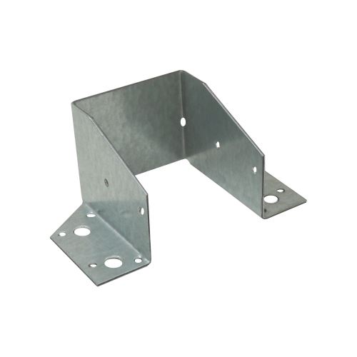 TOPTRADE beam shoe, external handle 120 mm, galvanized