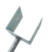 TOPTRADE anchor foot for concrete, 100 x 90 mm, galvanized (2)