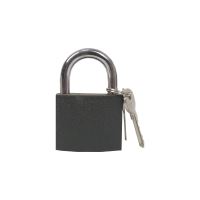 TOPTRADE padlock, black, 50mm
