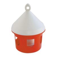 TOPTRADE plastic hanging drinker, for birds, 8l